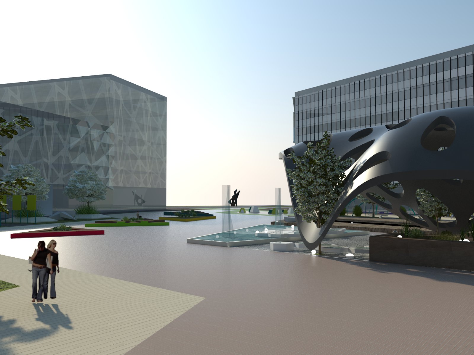 城市商业住宅中心设计-2