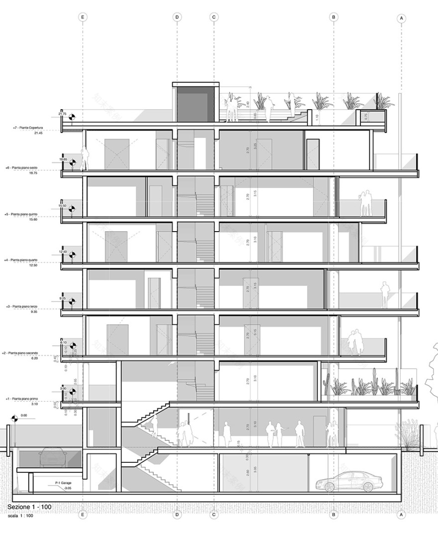 De Amicis 154号公寓楼丨意大利丨Giovanni Vaccarini Architetti-29