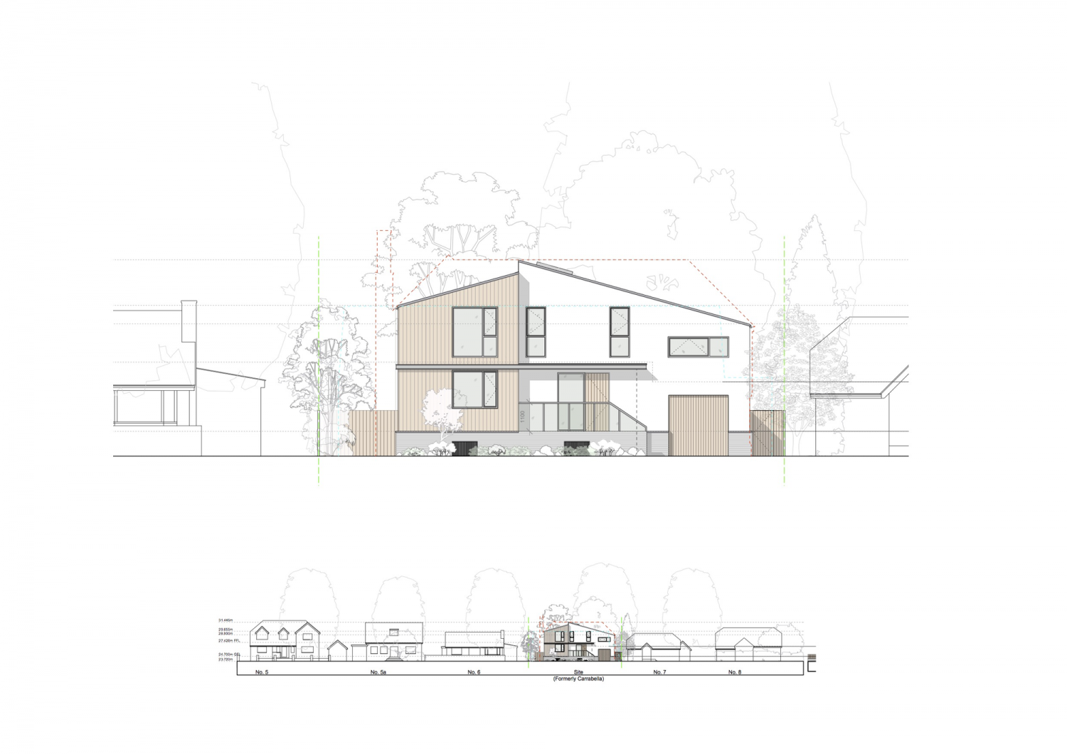 伦敦设计公司打造英国伯克郡环保木框架家庭房-37