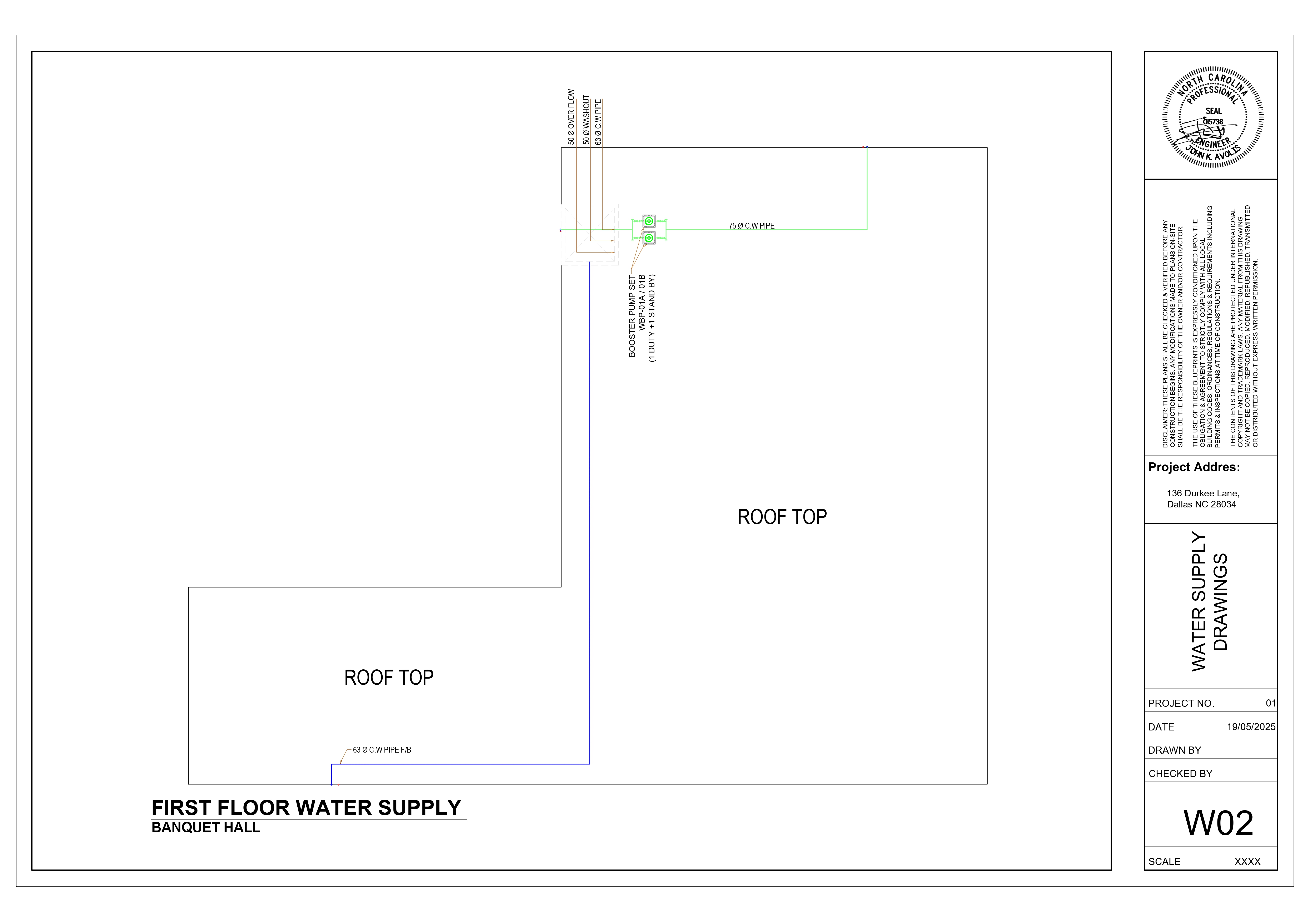 Banquet Hall – Architecture Drawing Package-11