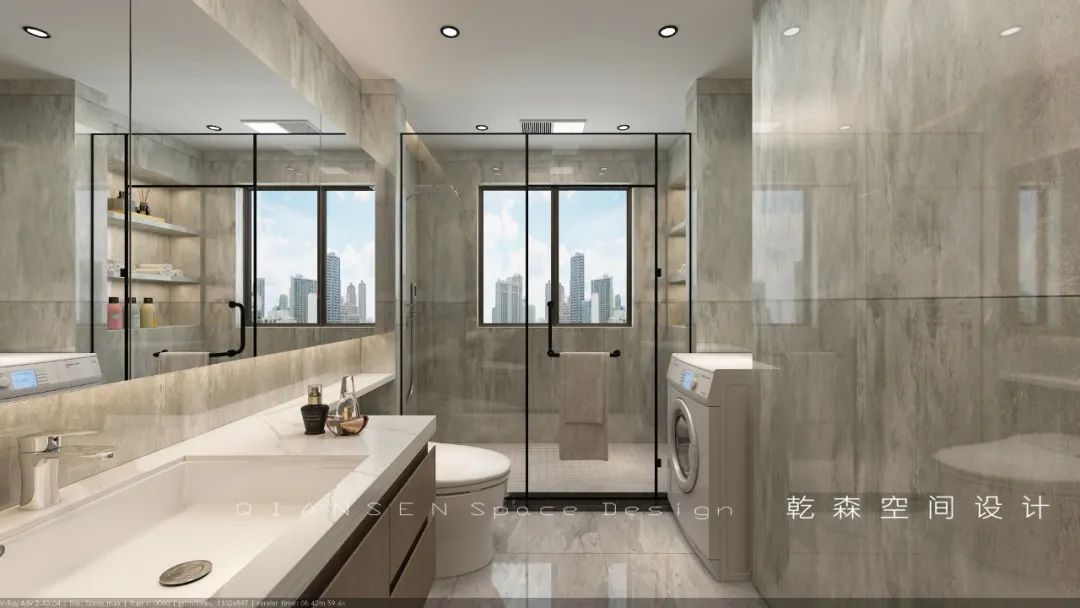 富华公馆极简空间艺术，温暖橙色营造幸福氛围-45