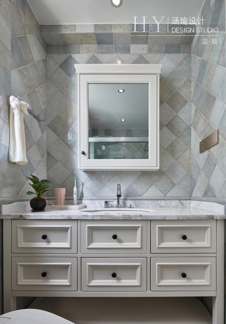 涵瑜设计丨平层书香独韵,盛世蓝颜-52