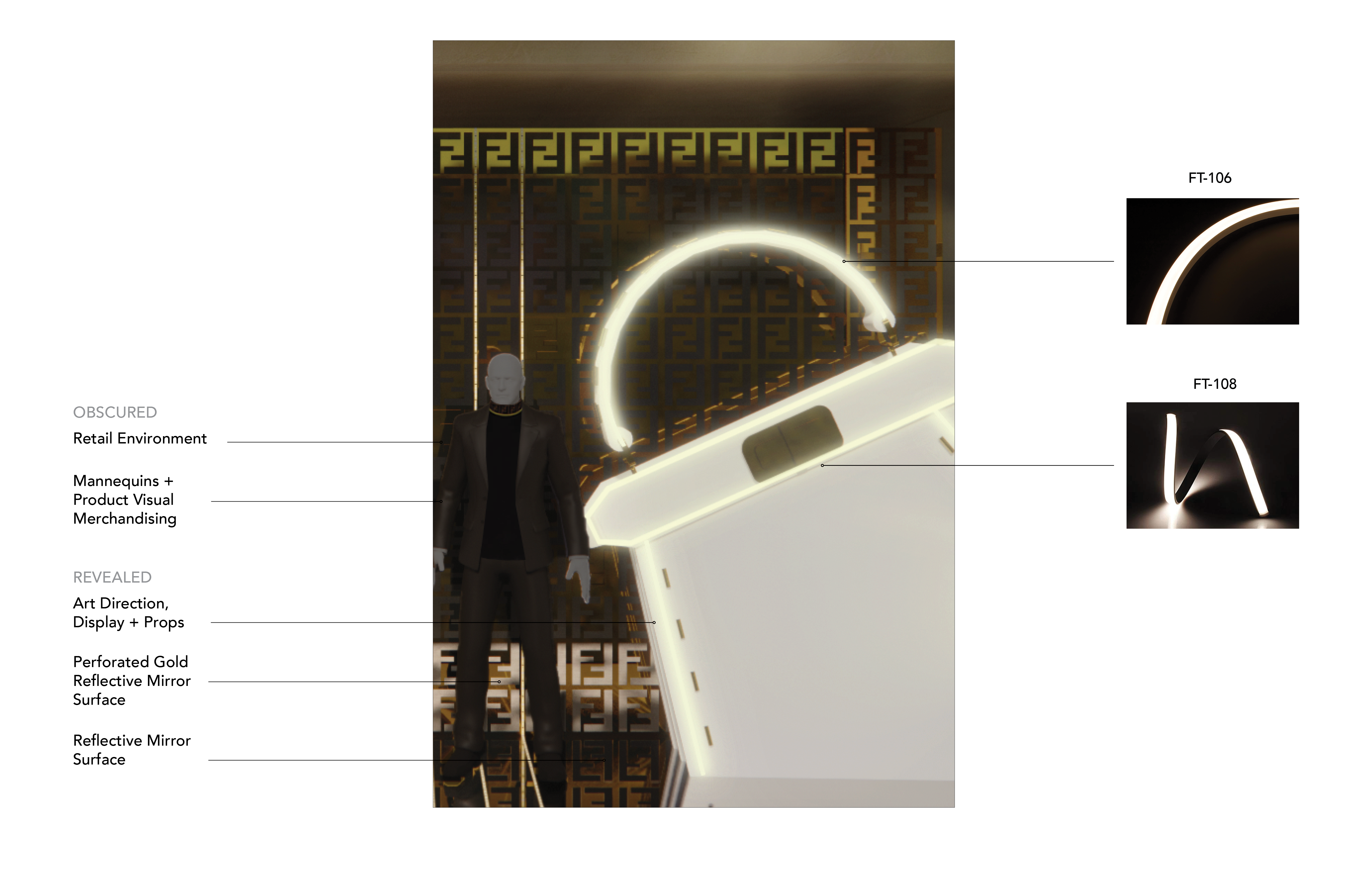 Fendi 2021 橱窗概念与照明设计-16