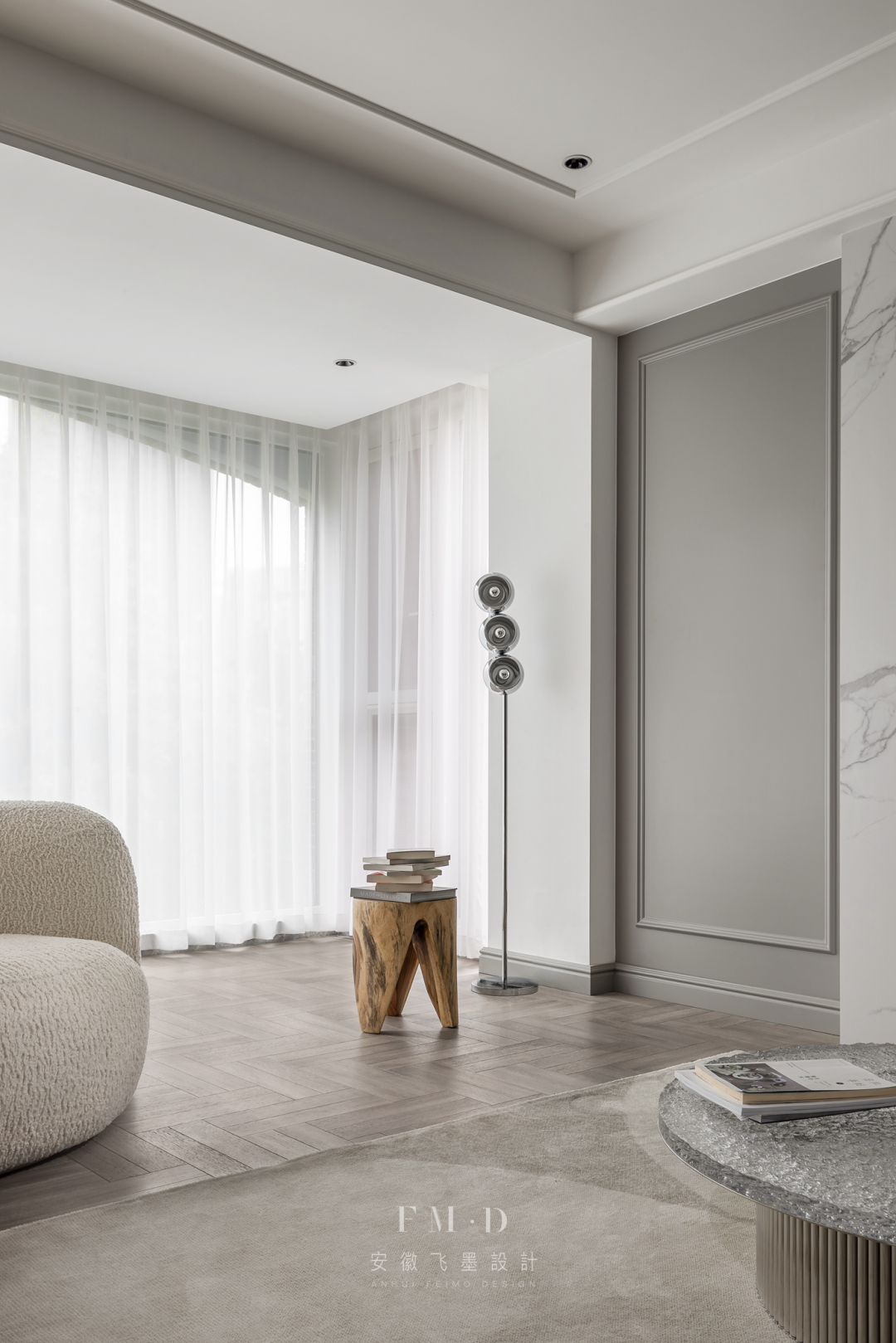 阳光宅院 · 150㎡美式四室改两室设计丨中国合肥丨飞墨设计组-31