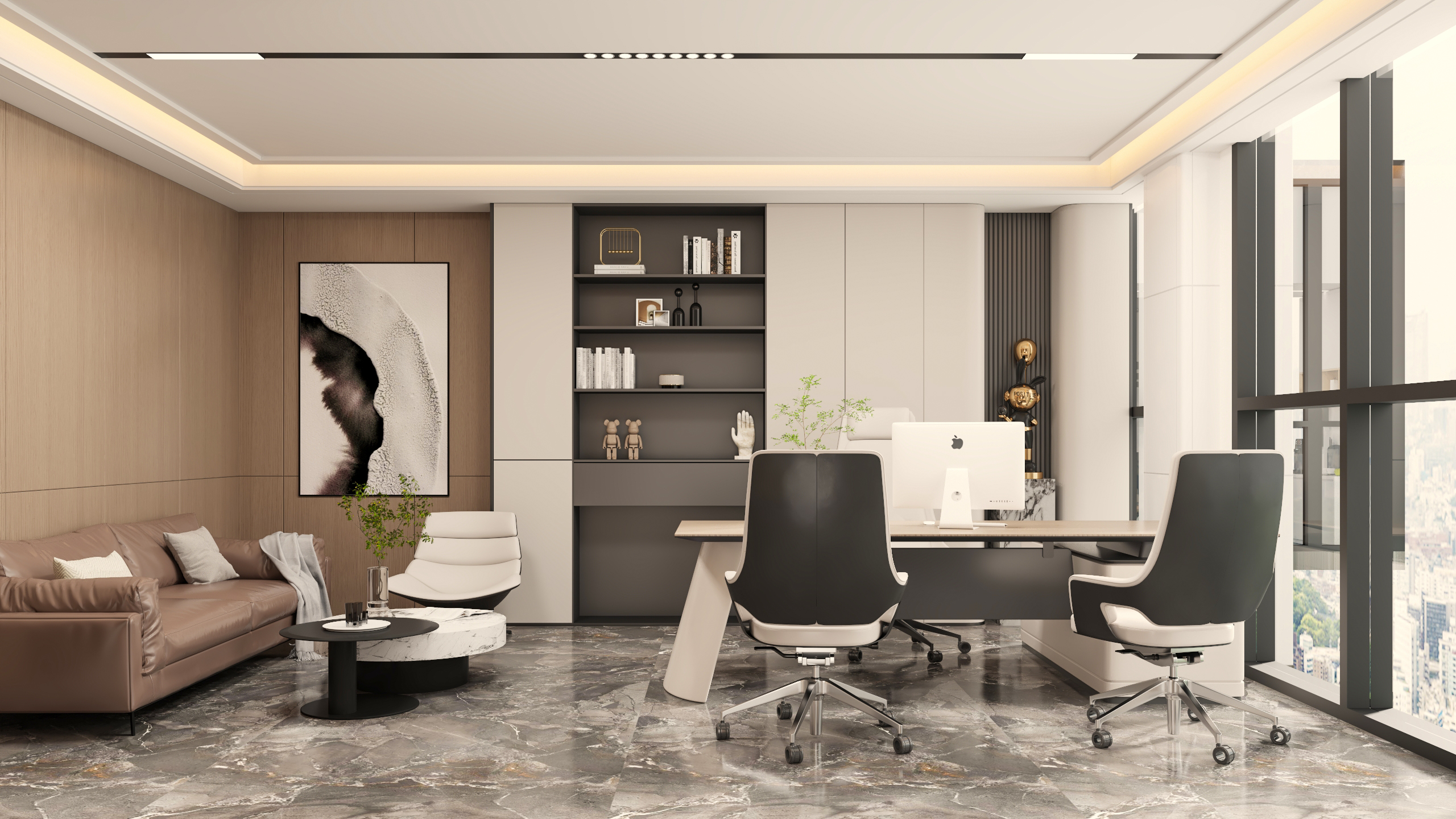 成都新港联行办公室效果图-3