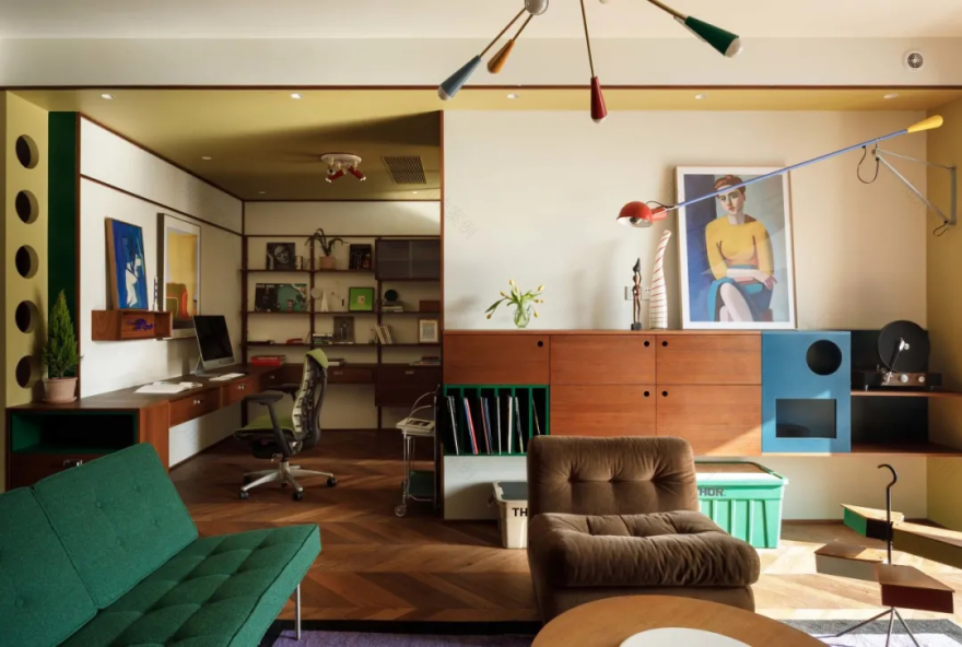 臻溪空间设计|中古加点色彩,形色兼备,丰盈有趣!丨中国上海-60