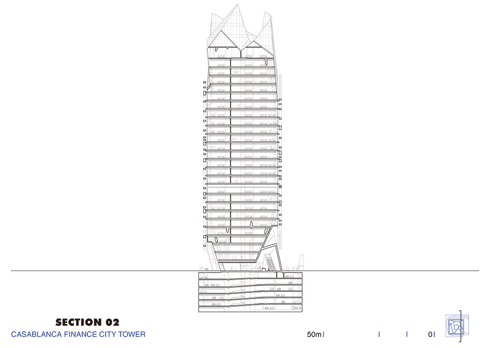 卡萨布兰卡金融城大厦丨摩洛哥卡萨布兰卡丨Morphosis-57