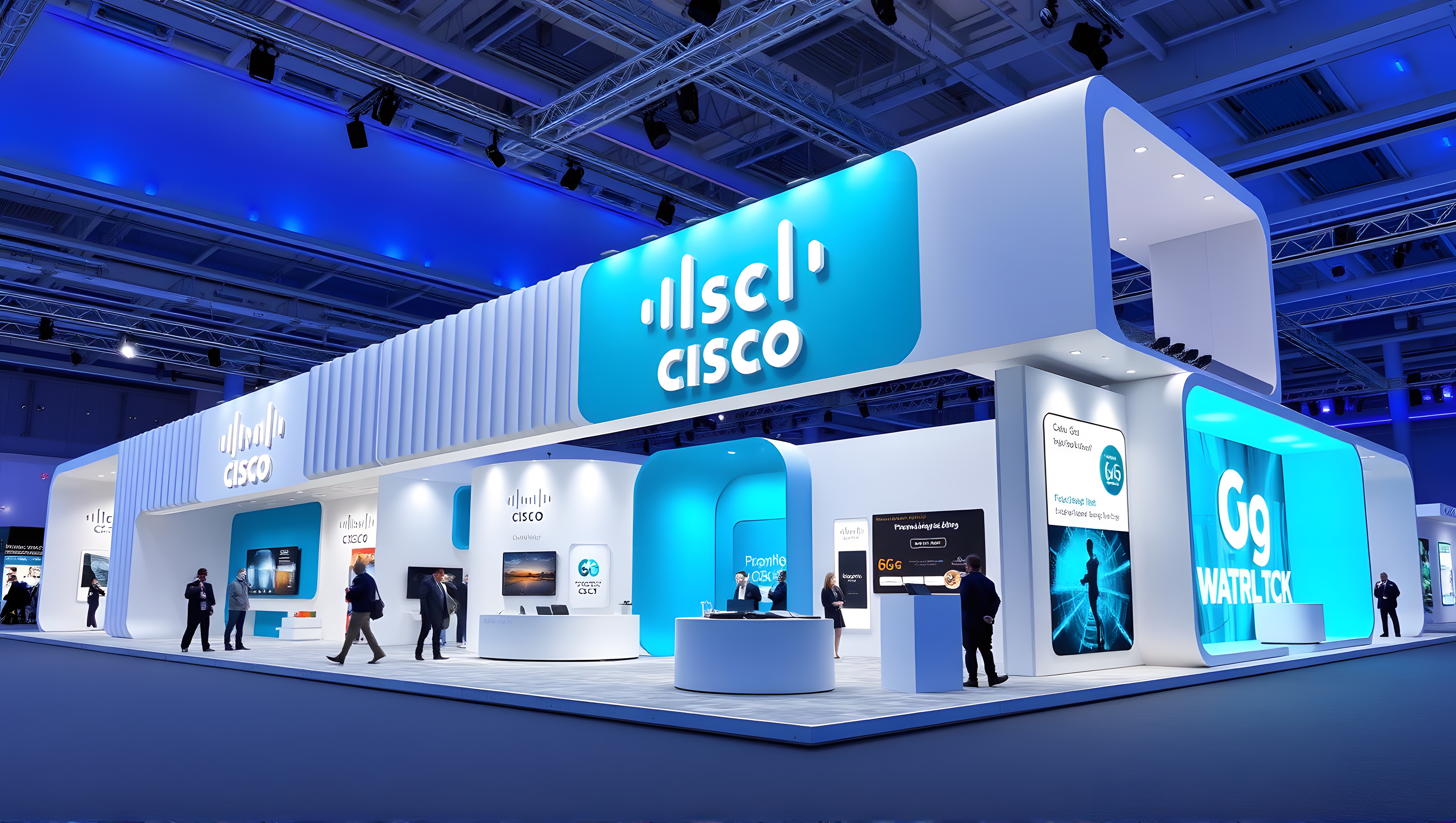 Cisco MWC booth design. Flux AI simulation generation.-16