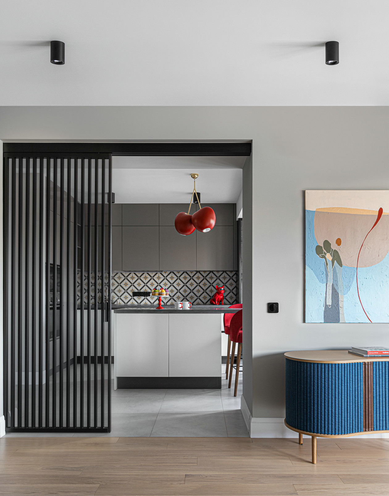 俄罗斯多彩色系公寓设计-5