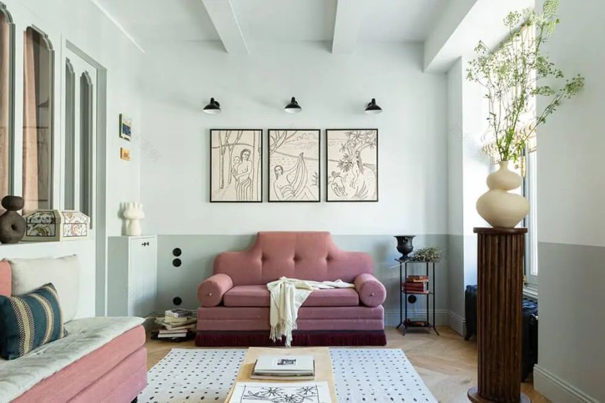 巴黎 35 平小公寓设计丨法国巴黎丨Marianne Evennou-3