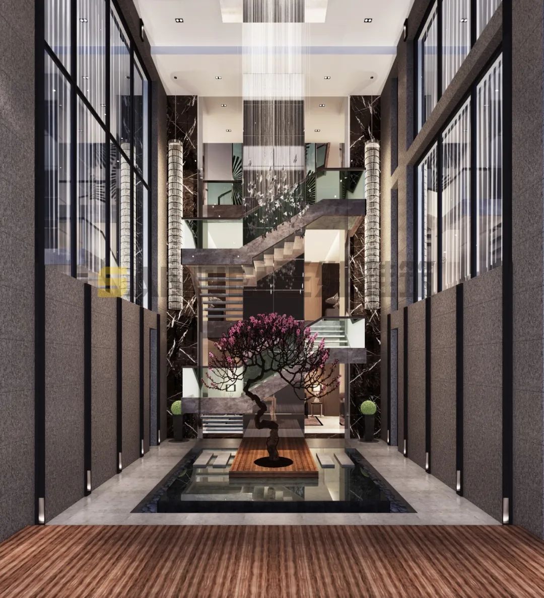 别墅挑空客厅设计，让空间更明亮开阔-16