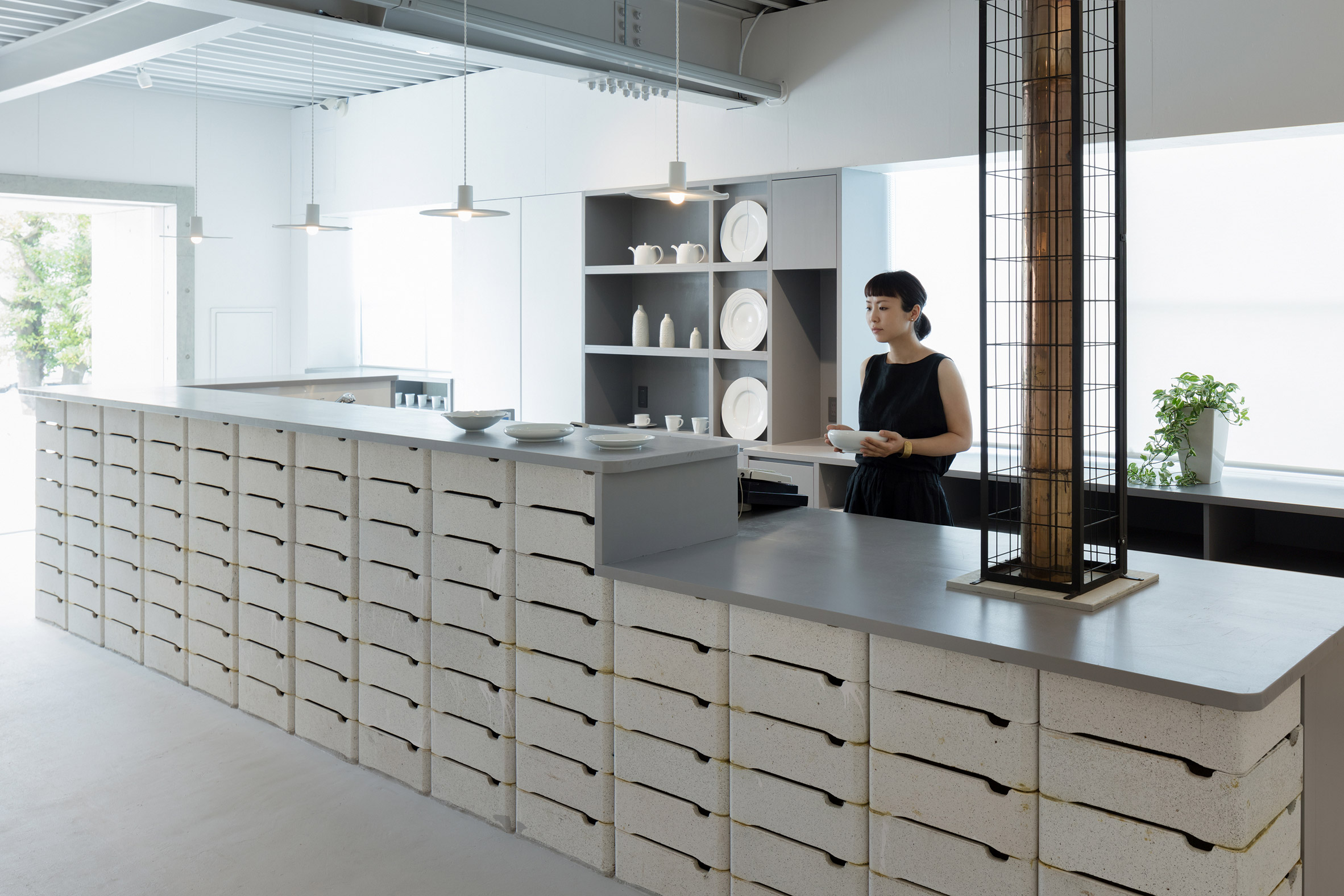 Do Do uses ceramic scraps to overhaul shop and gallery for porcelain brand-12