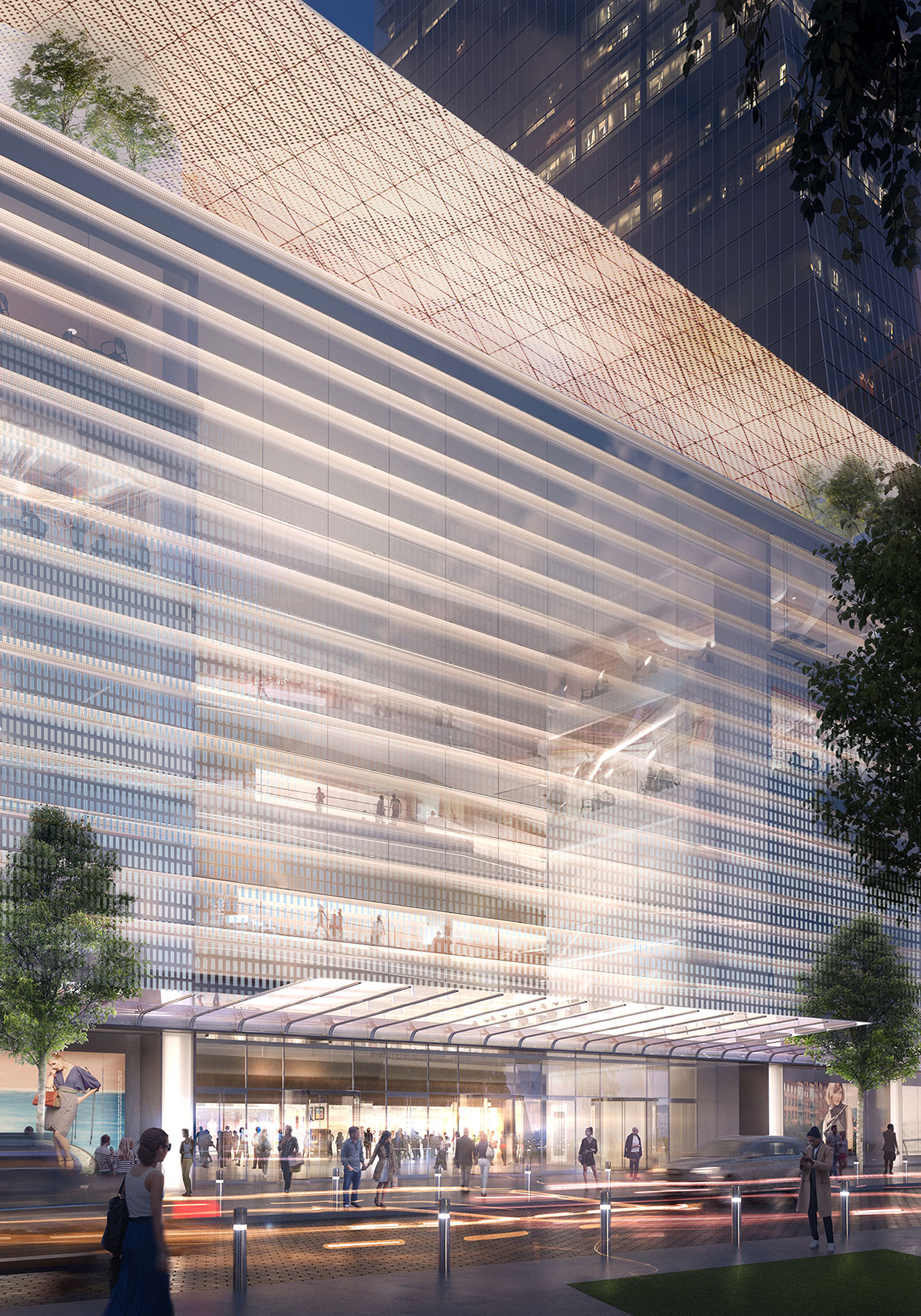 纽约曼哈顿新建 26 英亩社区 Hudson Yards 的 West Podium Art Wall-13