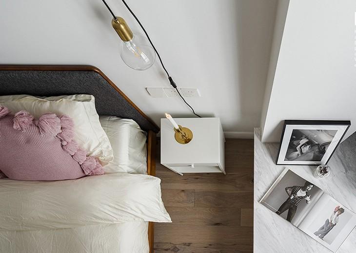 武汉鸿鹄装饰设计丨平层丨520先生为爱妻打造ins北欧小窝-18