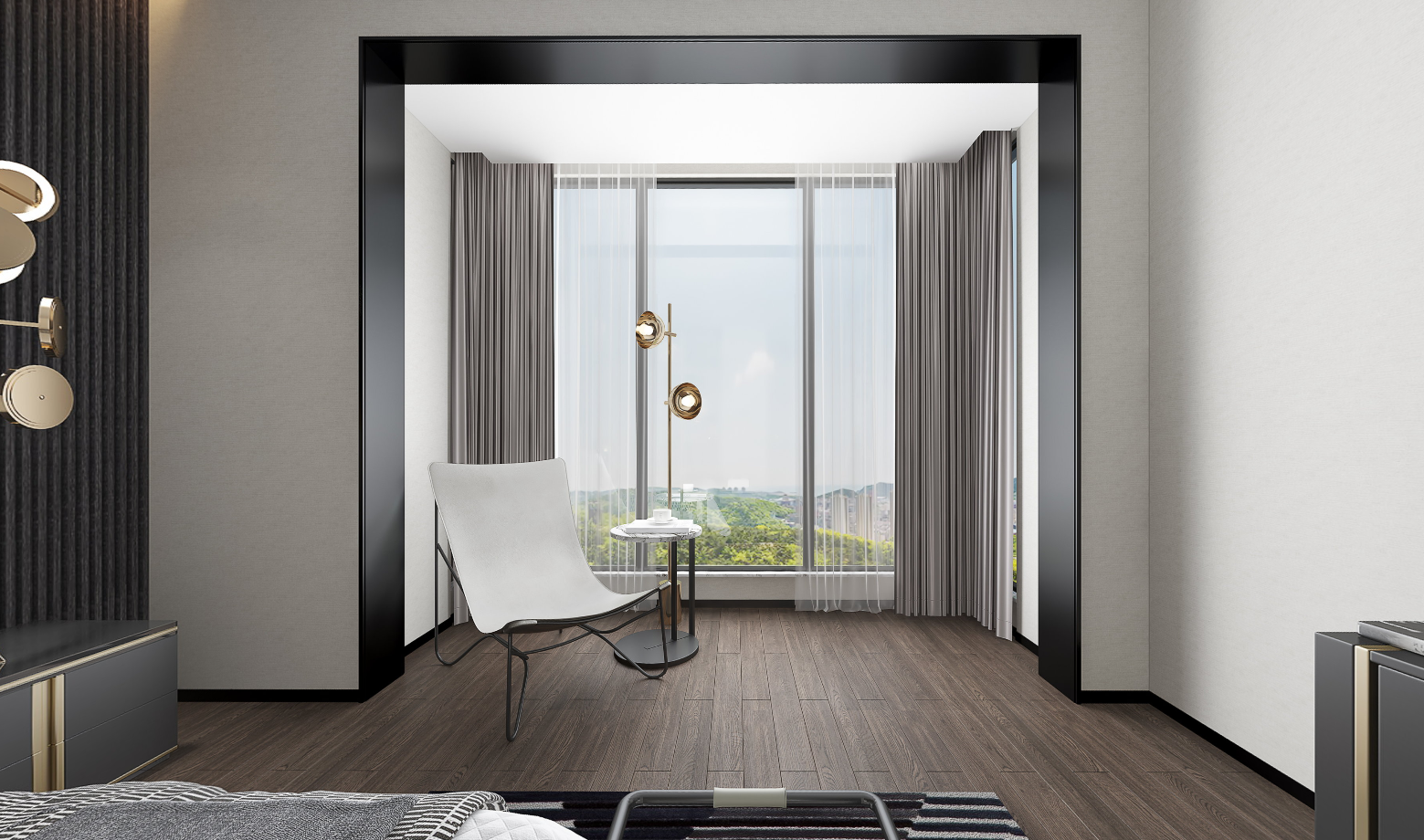 黑白灰极简摩登主义别墅住宅-24