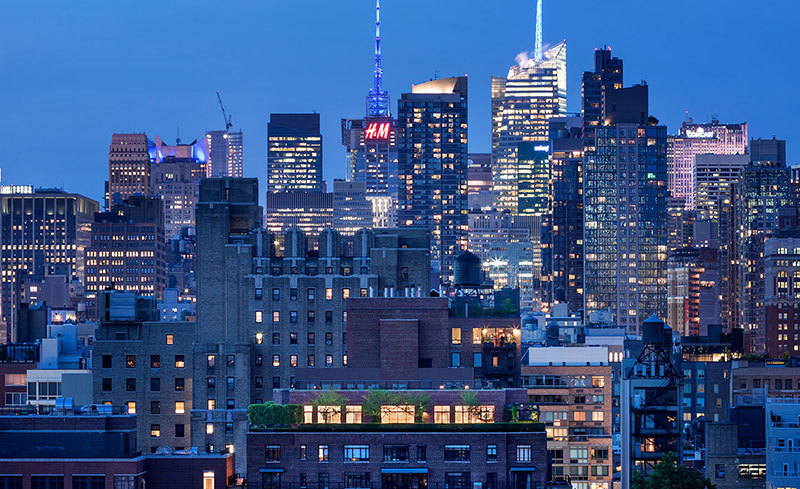 纽约顶层公寓,全景露台惊艳四座-15