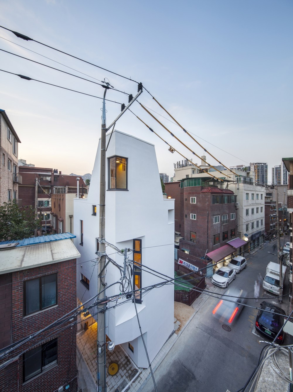 首尔“裂缝”之家 | 小地块中的大空间设计-37
