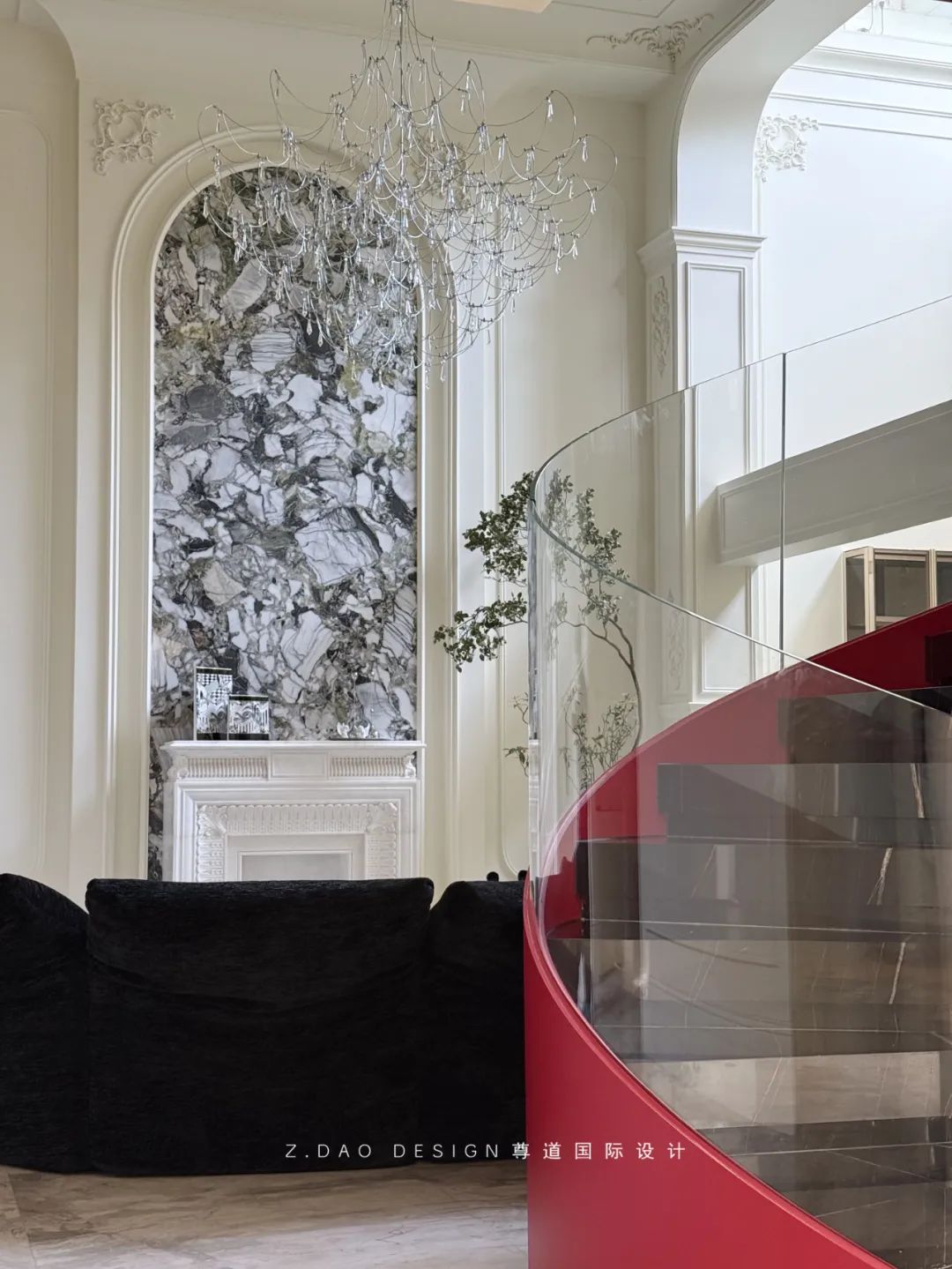 合肥『国贸天成』360㎡奶油法式风叠墅丨尊道国际设计-63