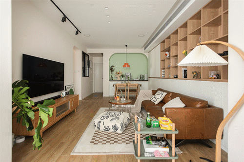 春意盎然的北欧复古小酒吧之家-18