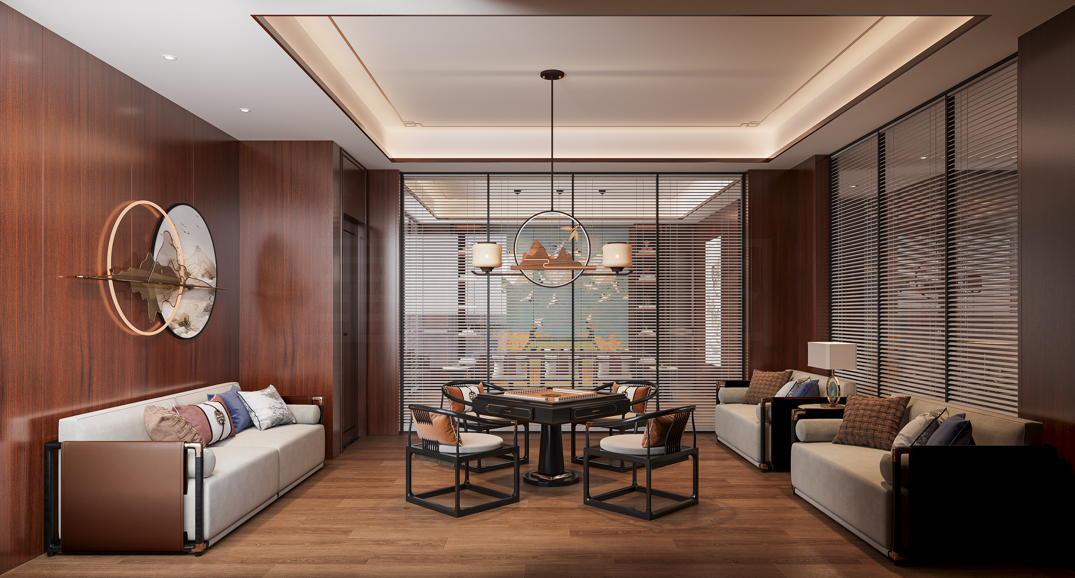 新中式大气木色搭配 尊贵典雅-4
