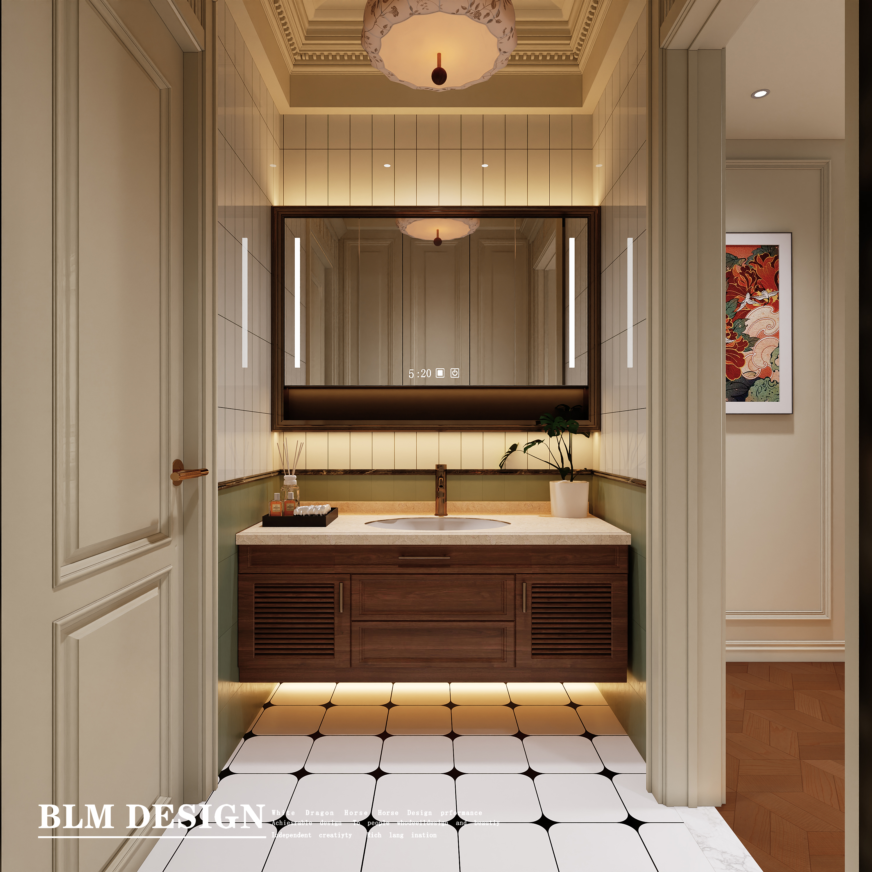 藏式  白龙马效果图制作项目-17