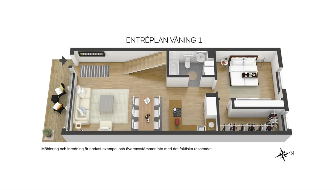 瑞典音乐学校旧礼堂翻新 打造 6 米高复古家庭公寓-1