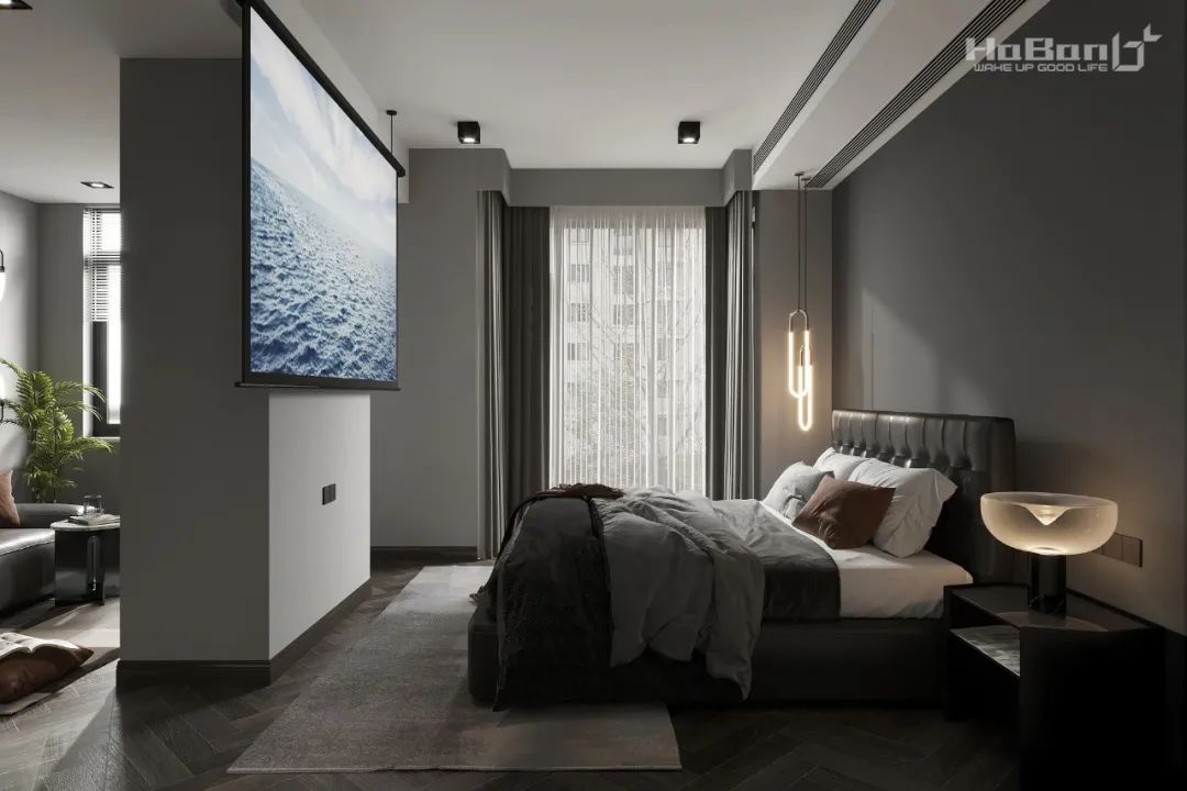 城南名著 127㎡现代黑白空间，藏家的精致生活-35