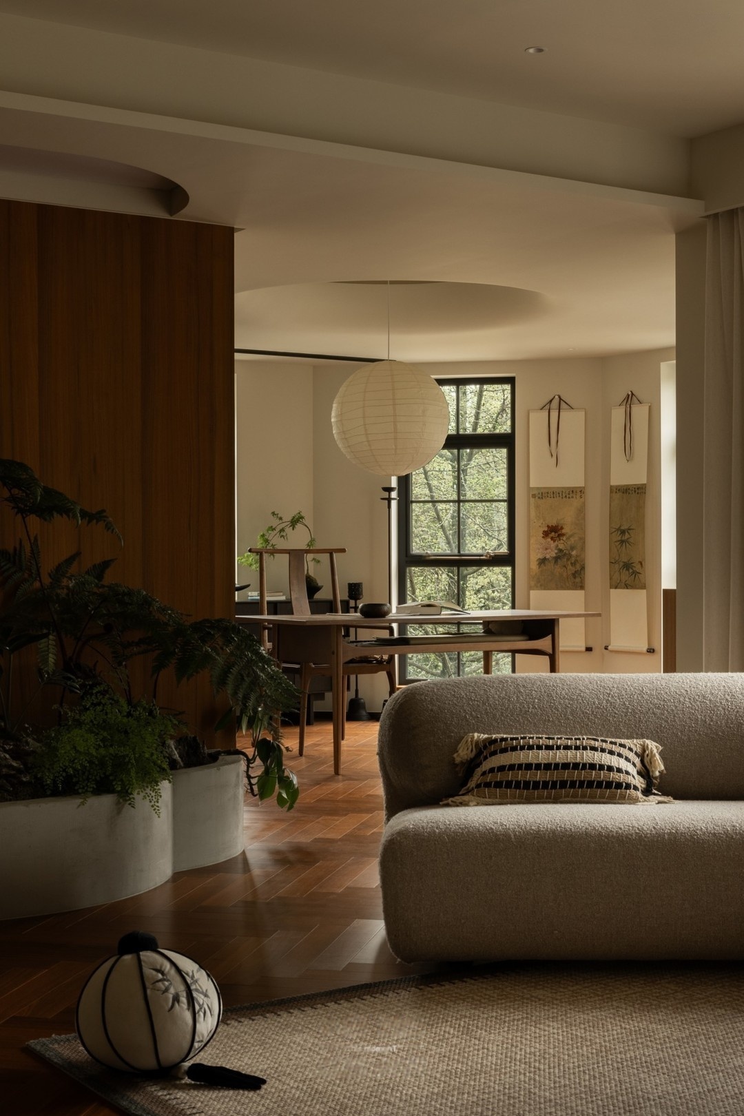 拾光悠然设计  移步异景的东方美学独居住宅设计-18