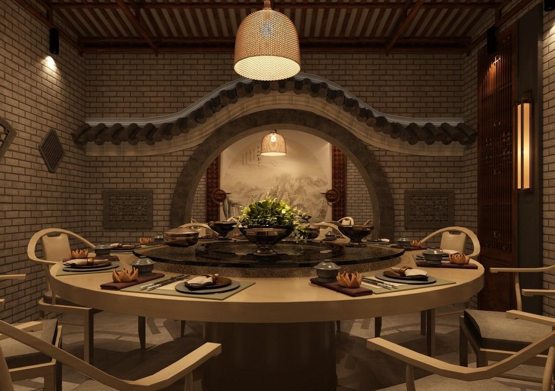 吕梁工装 | 微独立空间的中式复古情调-2