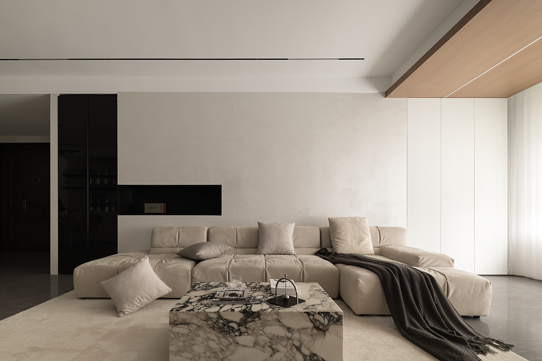 170㎡简约大平层，暖白原木的细腻优雅 | 深零设计-41