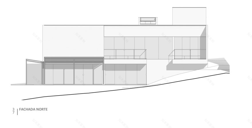 巴西 Cora House 的陡坡长廊建筑-48