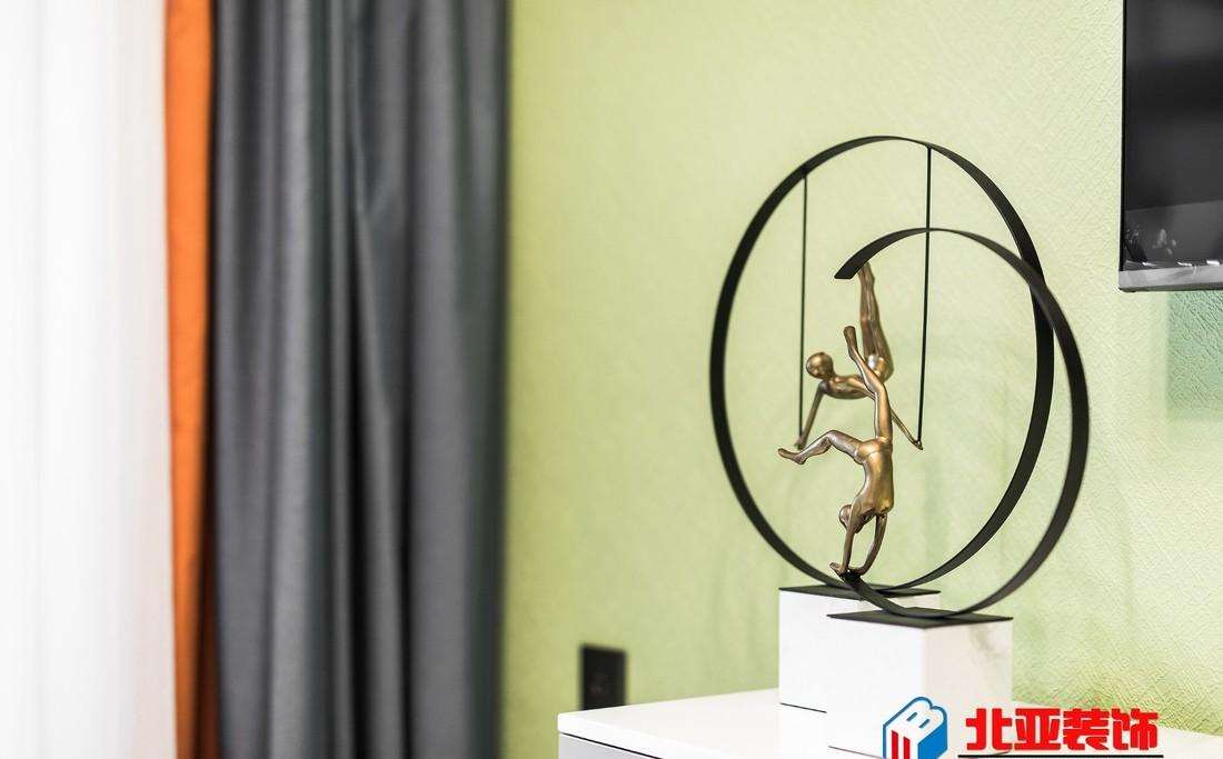 江苏北亚 75m²现代风 | 牛油果绿演绎自然秩序生活-7