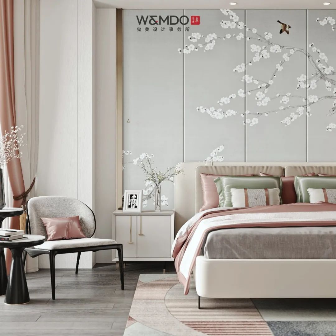 蓝山湾·肖府新中式设计,融合清雅古韵与精致简约-42