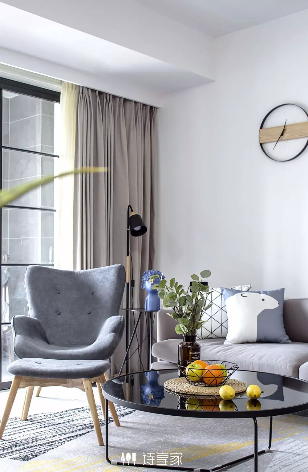 诗享家打造 133㎡北欧风美式线条清新家-49