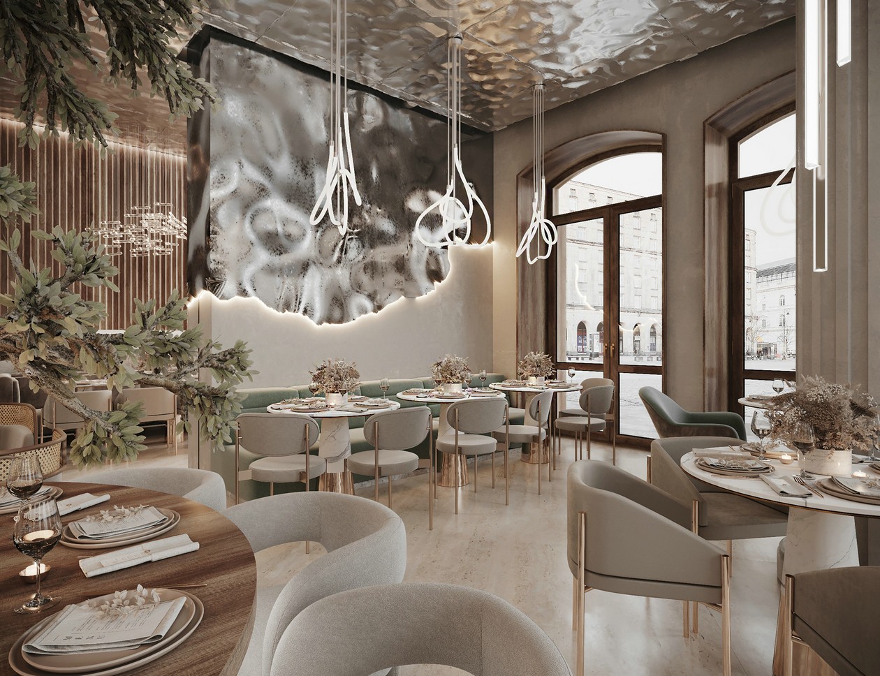 设计感超强的餐厅设计 很有意境！-7