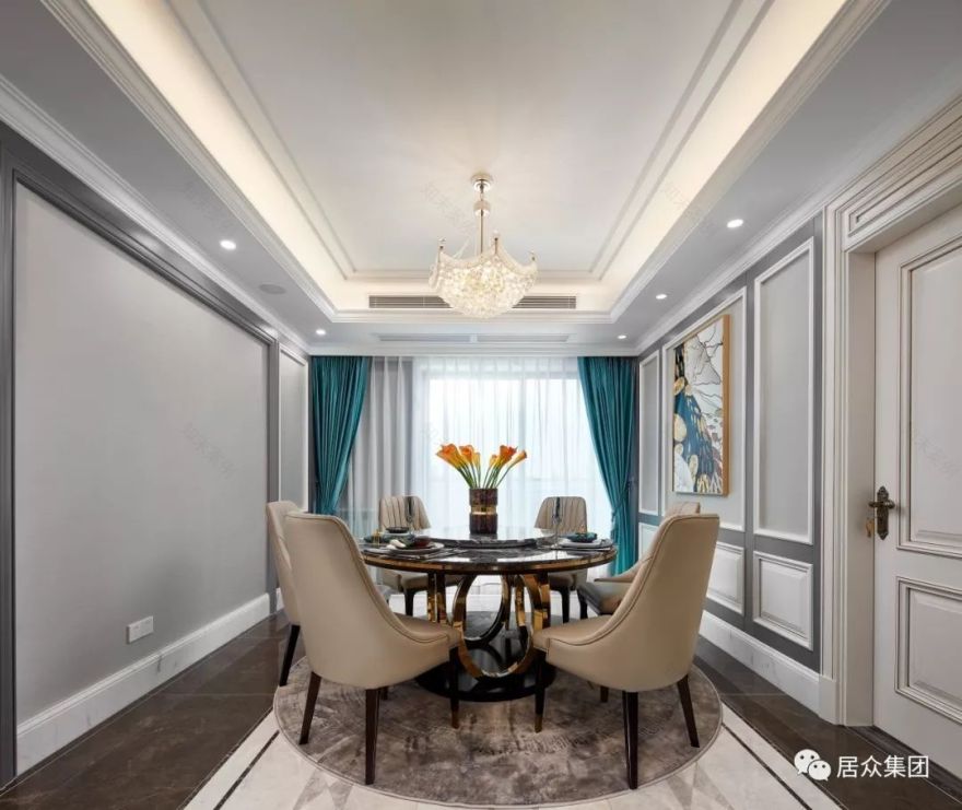 370㎡新古典简欧风 | 张婷:做有生命力的空间设计!-24