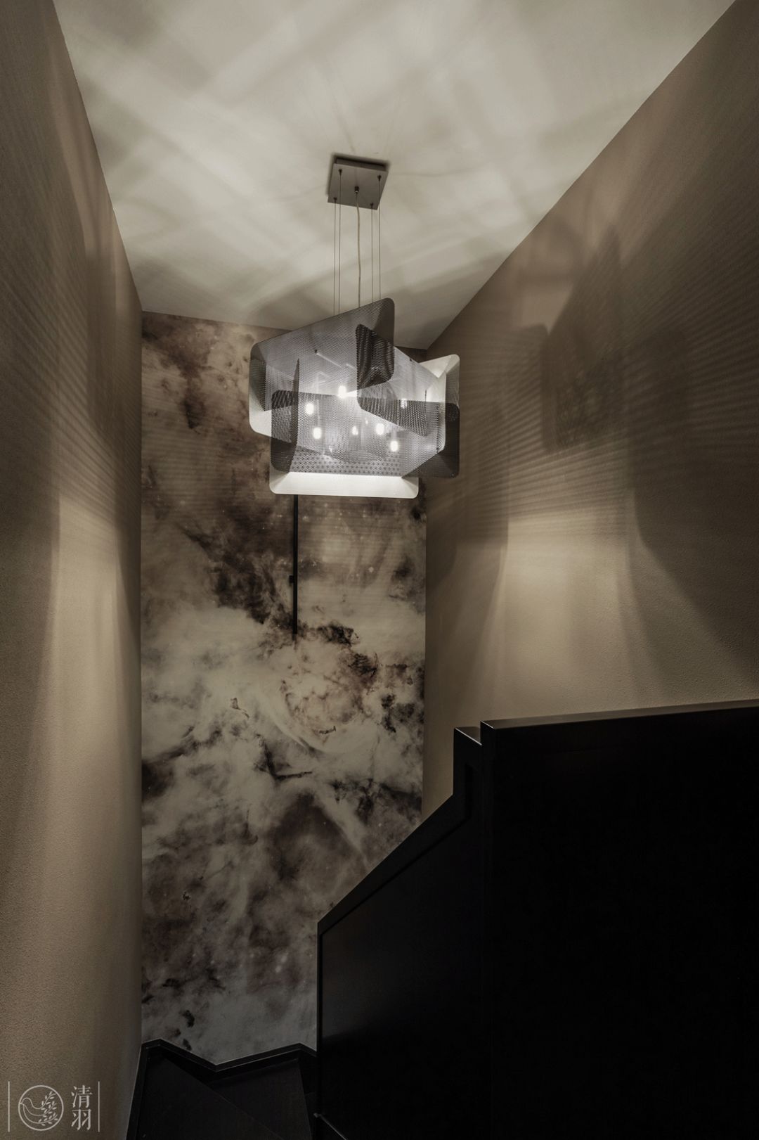 成都市复式公寓的现代简奢花园生活-97