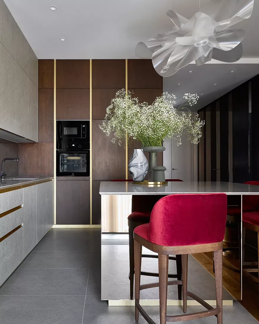 莫斯科“Зиларт”小区100平家庭公寓设计丨俄罗斯莫斯科丨Евгения Млынчик-27