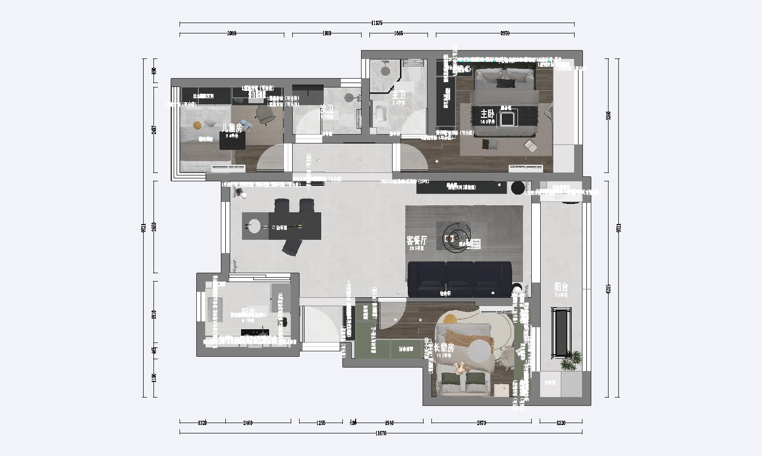 周总江山御府58栋03户型-0