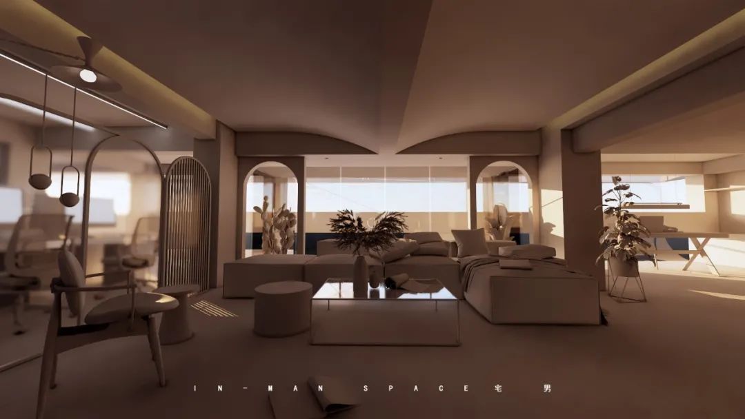 内江宅男办公室 | 现代演绎,极简共融-46