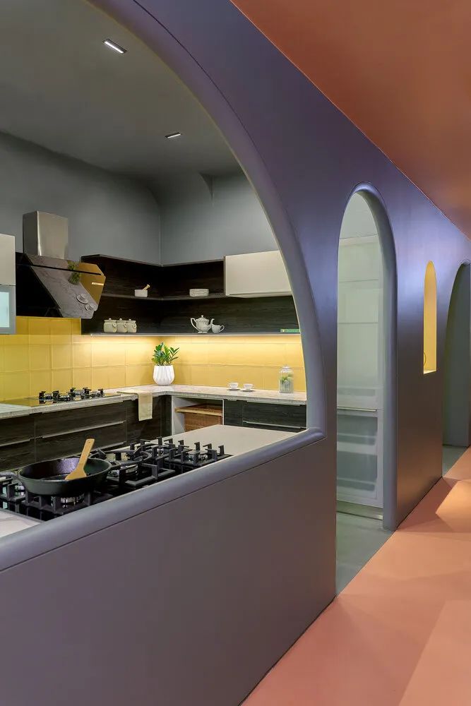 粉蓝设计梦幻色彩空间·模块化厨房和衣柜体验中心-6