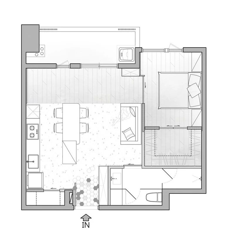 53㎡小宅设计丨虫点子-7