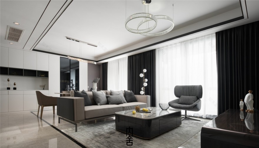 现代简约风 · 邂逅 · 中南樾府 · 软装设计丨内舍软装·饶江燕-8