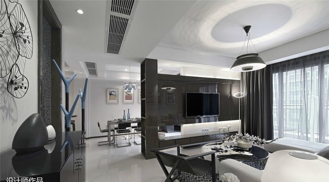 绿梅小区欧式客厅，灰色软装打造雅致空间-4