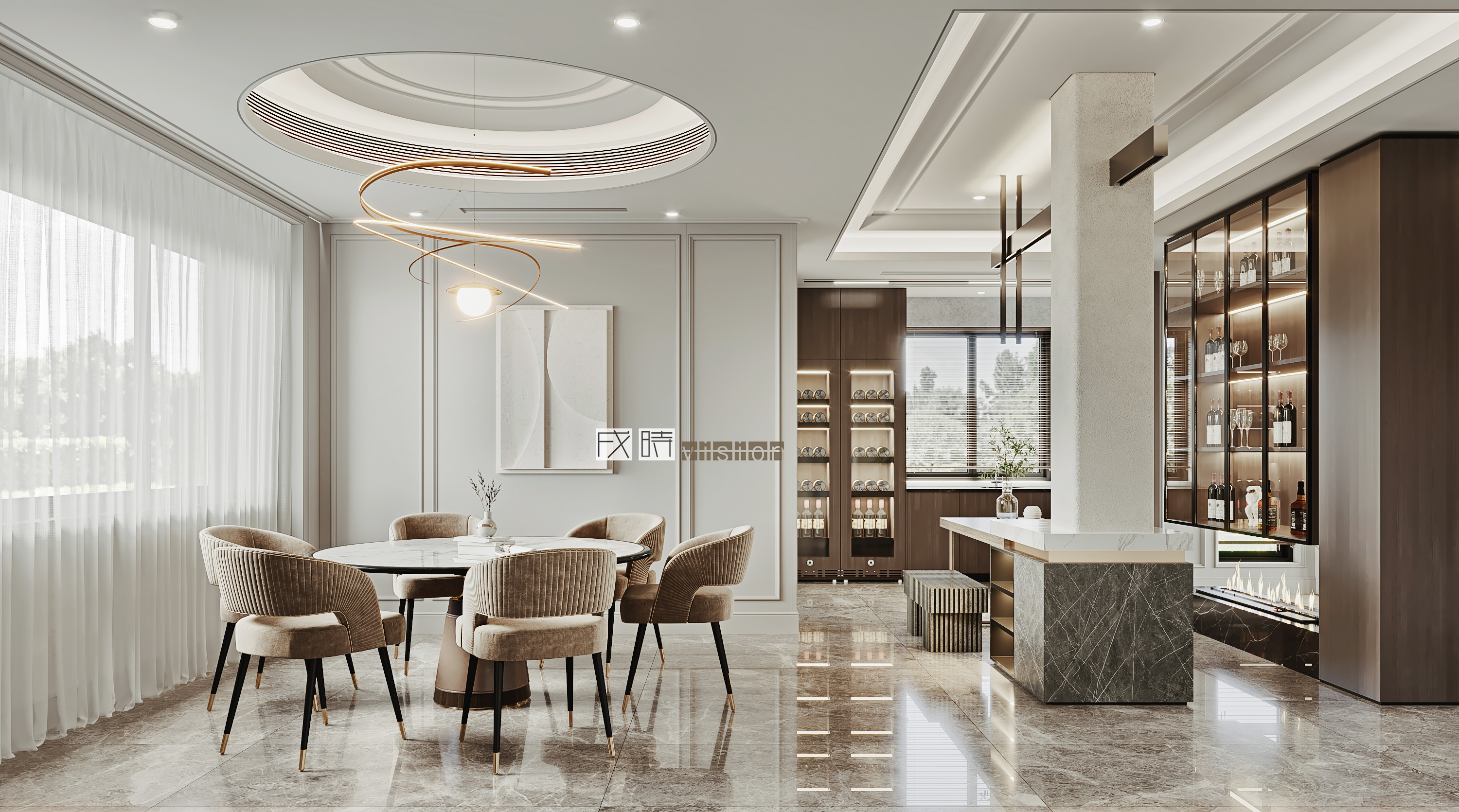 现代轻奢平层设计，打破枯燥工作空间-18