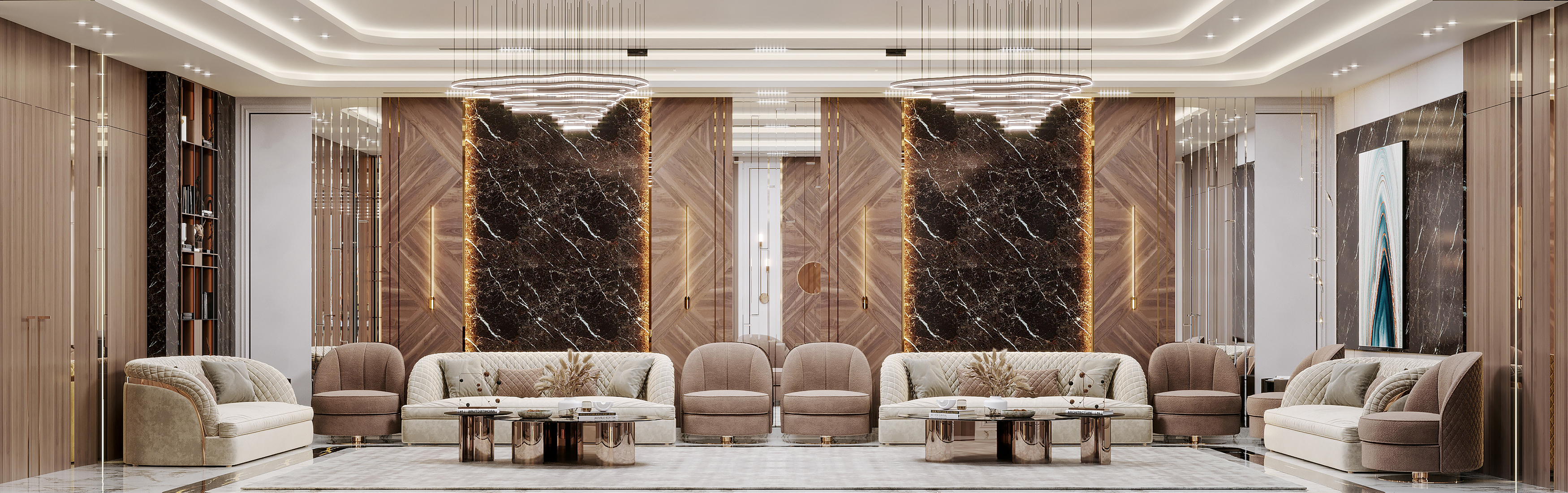 豪华接待厅丨Arch. Eman,Arch. Mohamad-12