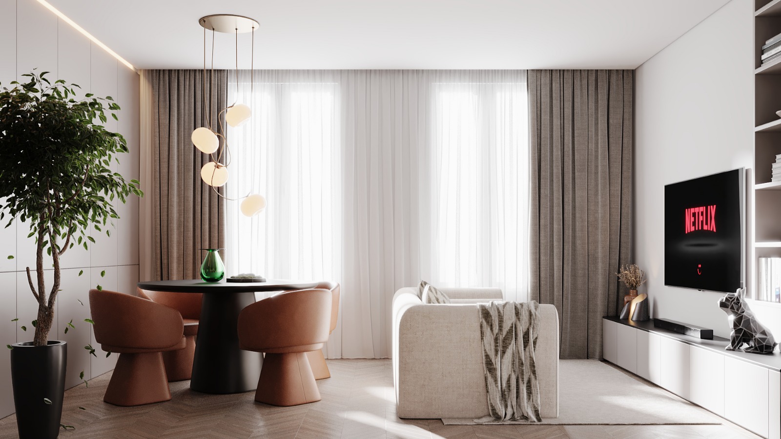 Soft Light & Minimalism | Interior CGI-11
