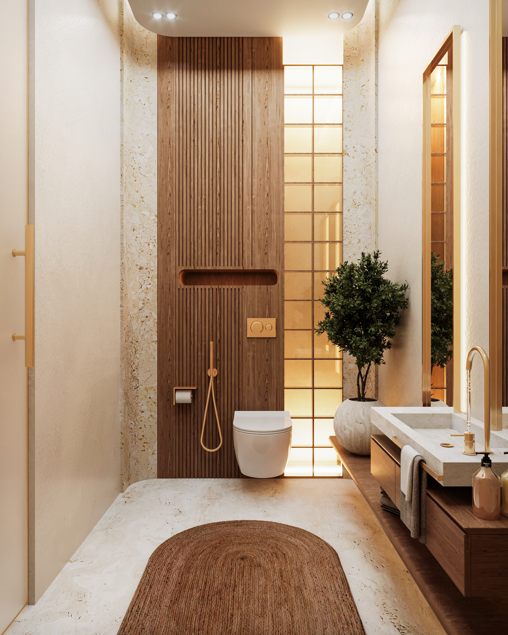 Guest Reception Bathroom | Villa Libya-10