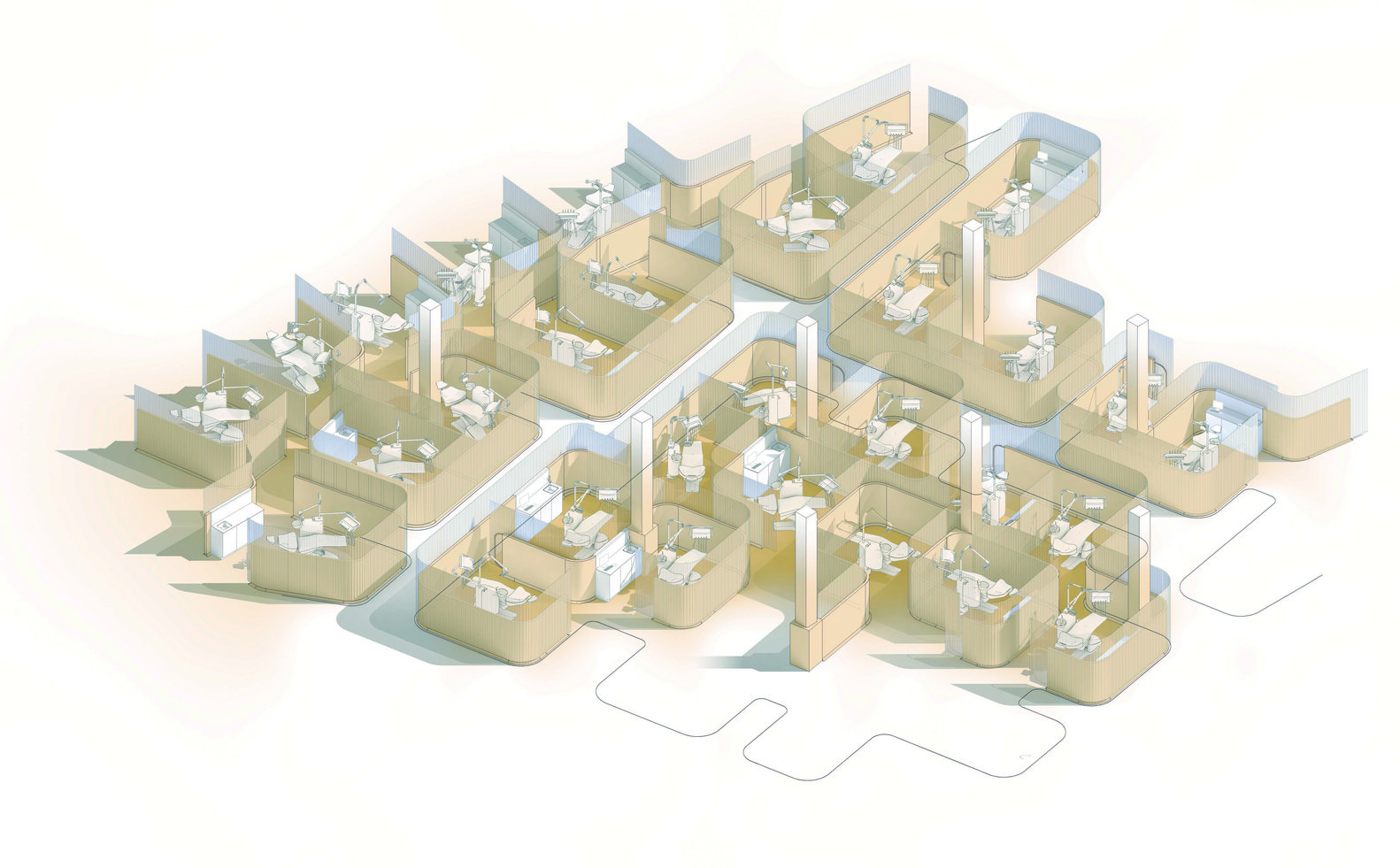 CEU San Pablo 大学多学科诊所 · 有机曲线与功能布局的融合-37