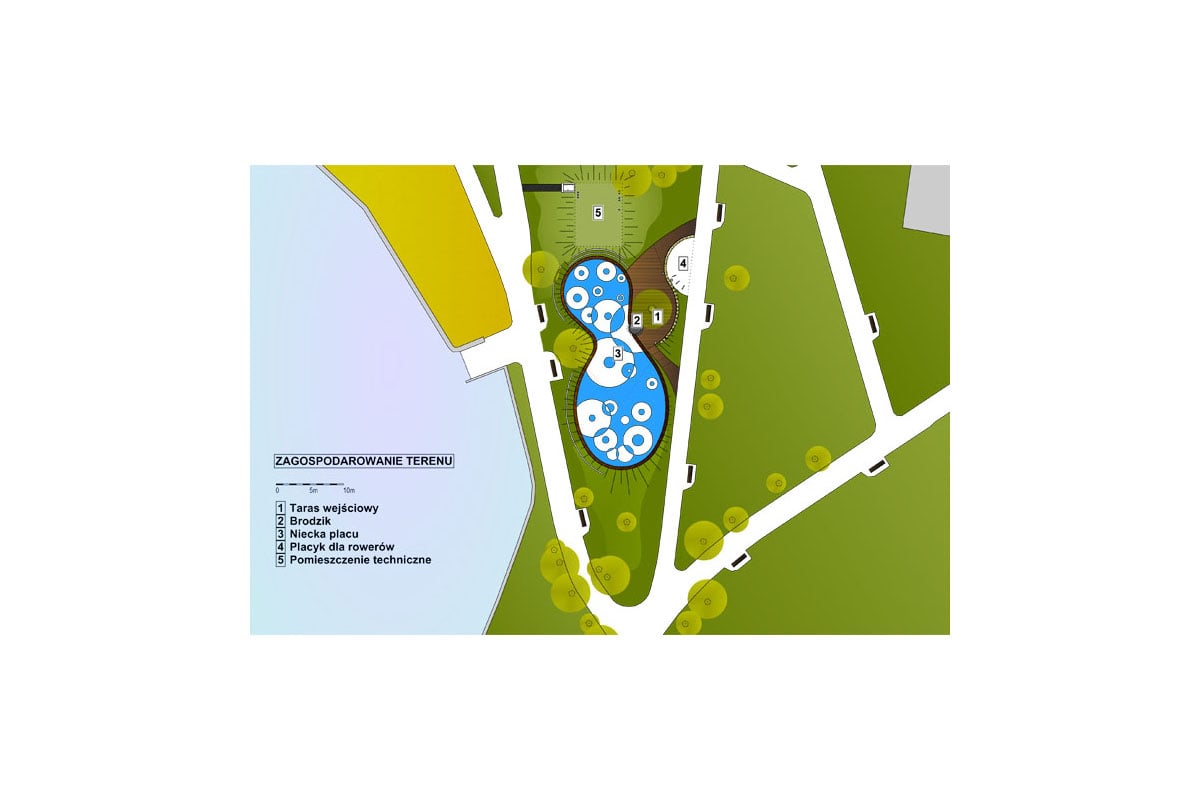 波兰蒂“脚印形”黑水上儿童游乐场 | 景观与功能完美融合-8